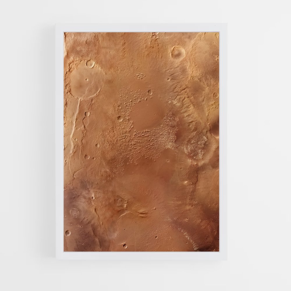 Poster magnifique surface de Mars – affiche Système solaire (vue 3)